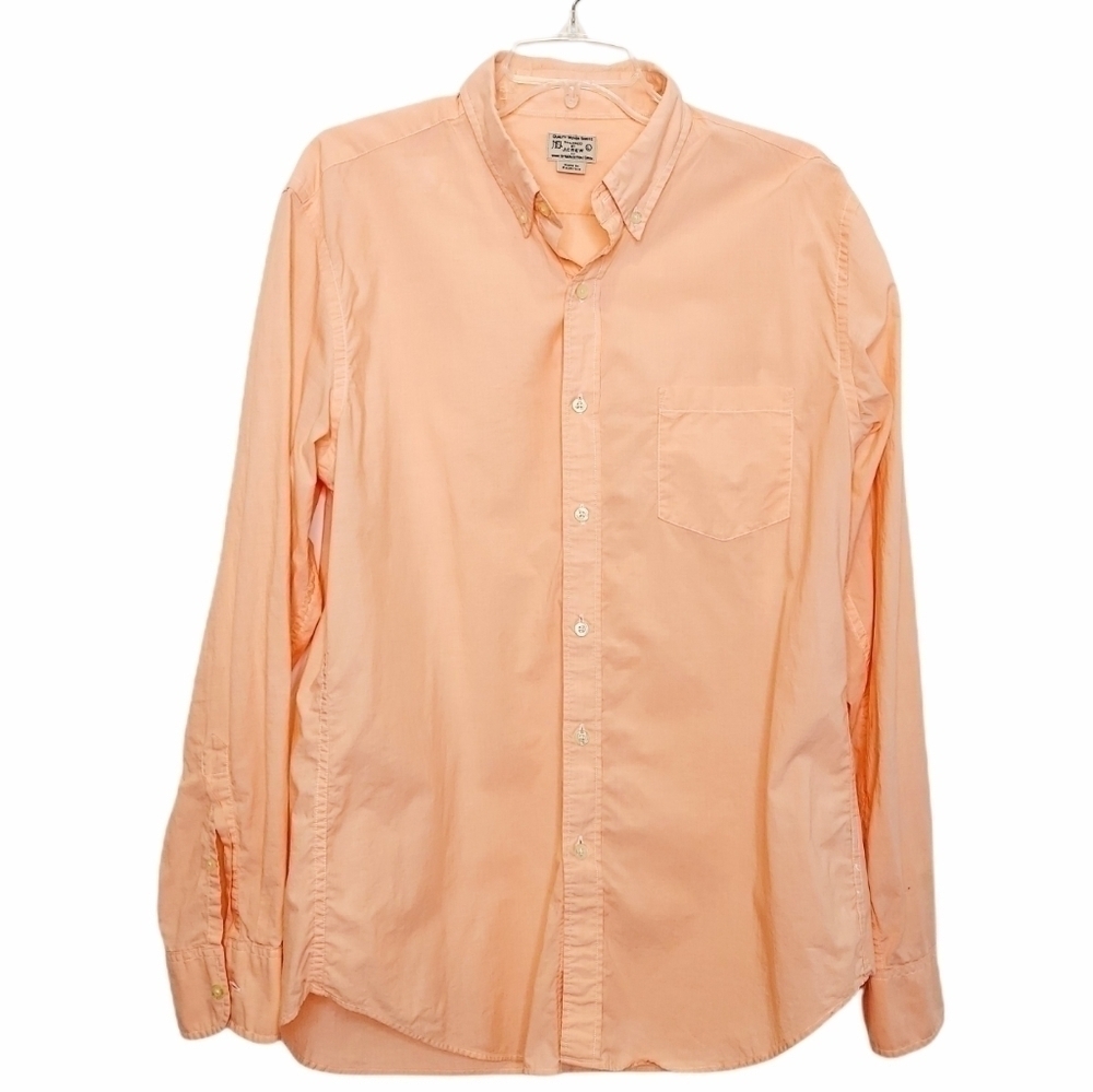 J. Crew Oxford shirt Large Peach Button Down EUCJ.